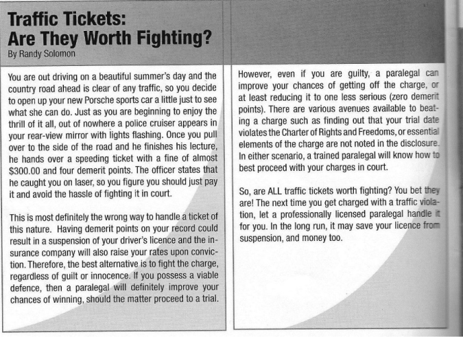 Traffic Tickets: Are they worth fighting?
